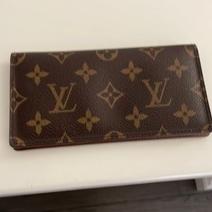 Louie Vuitton check book holder